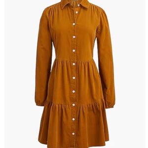 J. Crew Corduroy Long sleeve dress